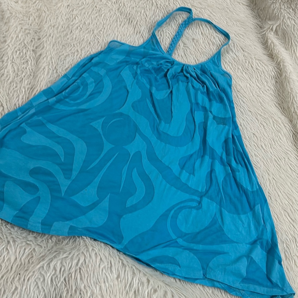 O’Neill blue swim coverup tank top size medium new